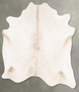 Champagne XX-Large Brazilian Cowhide Rug 7'6"H x 6'11"W #B26969 by Hudson Hides