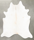 Ivory with Beige XX-Large Brazilian Cowhide Rug 8'4"H x 7'3"W #B26971 by Hudson Hides