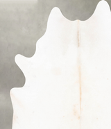 Ivory with Beige XX-Large Brazilian Cowhide Rug 8'4"H x 7'3"W #B26971 by Hudson Hides
