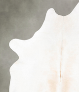 Grey with Beige X-Large Brazilian Cowhide Rug 7'7"H x 5'9"W #B27009 by Hudson Hides