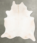 Ivory with Beige XX-Large Brazilian Cowhide Rug 8'7"H x 6'10"W #B27010 by Hudson Hides