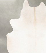 Ivory with Beige XX-Large Brazilian Cowhide Rug 8'7"H x 6'10"W #B27010 by Hudson Hides
