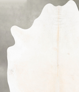 Ivory with Beige XX-Large Brazilian Cowhide Rug 7'11"H x 6'9"W #B27031 by Hudson Hides