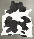 Black and White XX-Large Brazilian Cowhide Rug 8'6"H x 6'2"W #B27034 by Hudson Hides