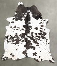 Black and White XX-Large Brazilian Cowhide Rug 8'4"H x 6'11"W #B27058 by Hudson Hides