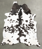 Black and White XX-Large Brazilian Cowhide Rug 8'4"H x 6'11"W #B27058 by Hudson Hides