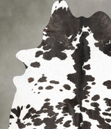 Black and White XX-Large Brazilian Cowhide Rug 8'4"H x 6'11"W #B27058 by Hudson Hides