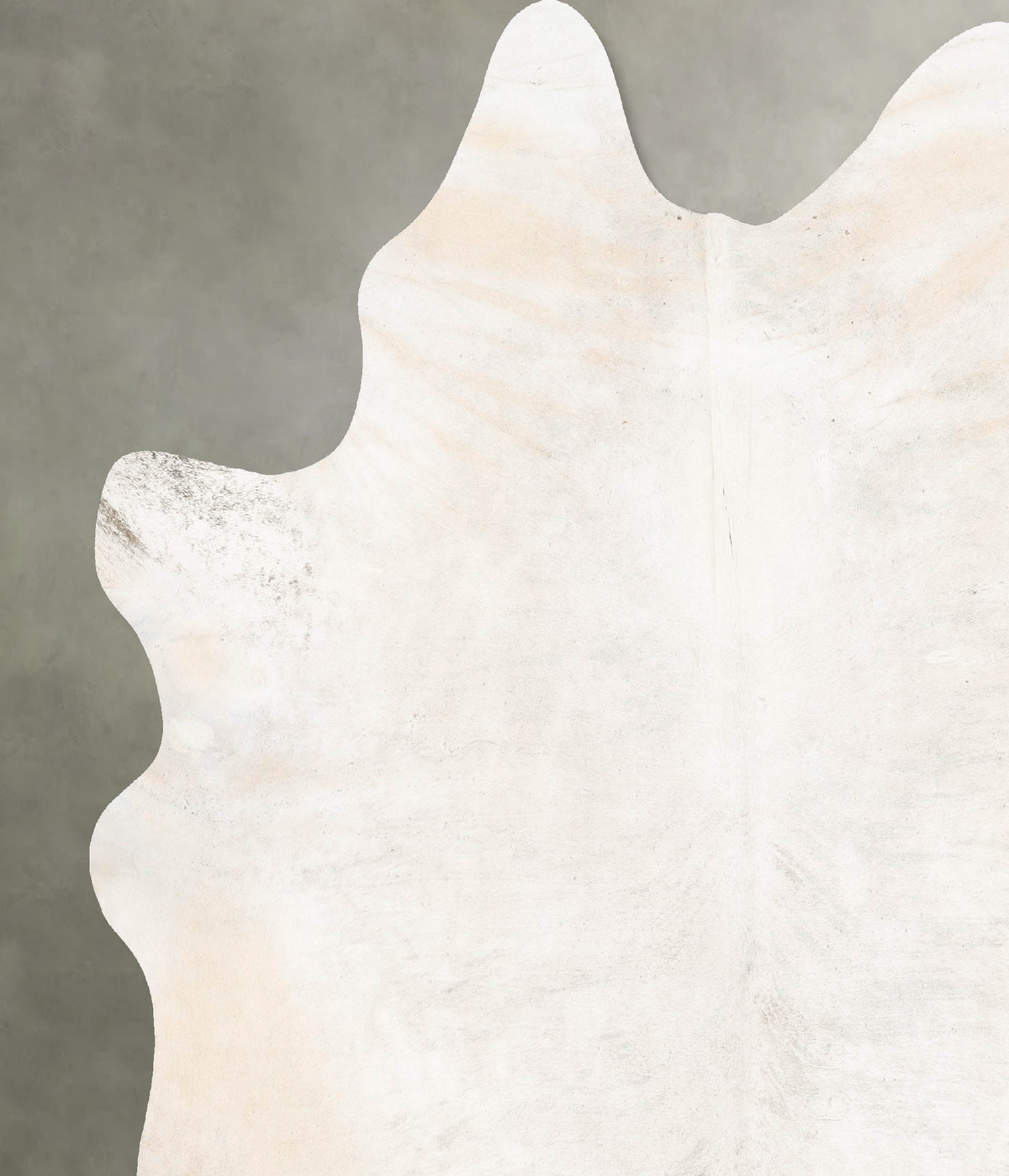 Ivory with Beige XX-Large Brazilian Cowhide Rug 8'4"H x 7'6"W #B27064 by Hudson Hides