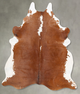 Hereford XX-Large Brazilian Cowhide Rug 8'1"H x 6'6"W #B27068 by Hudson Hides