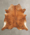 Medium Brindle XX-Large Brazilian Cowhide Rug 7'6