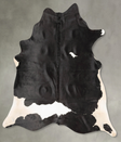Black and White XX-Large Brazilian Cowhide Rug 7'10"H x 6'8"W #B27071 by Hudson Hides
