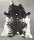 Salt and Pepper Black XX-Large Brazilian Cowhide Rug 8'8"H x 7'0"W #B27073 by Hudson Hides