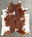 Brown and White XX-Large Brazilian Cowhide Rug 8'2"H x 6'8"W #B27074 by Hudson Hides