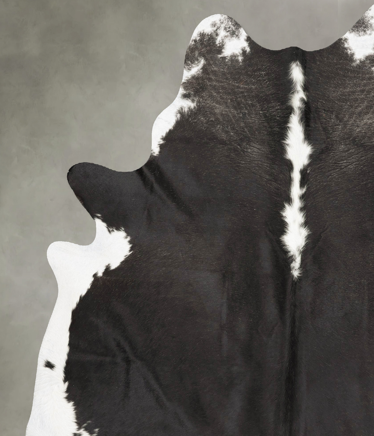 Black and White XX-Large Brazilian Cowhide Rug 8'1"H x 6'7"W #B27077 by Hudson Hides