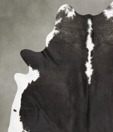Black and White XX-Large Brazilian Cowhide Rug 8'1"H x 6'7"W #B27077 by Hudson Hides