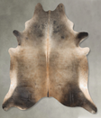 Grey with Beige XX-Large Brazilian Cowhide Rug 8'9"H x 7'6"W #B27078 by Hudson Hides