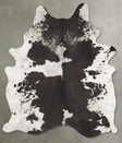 Salt and Pepper Black XX-Large Brazilian Cowhide Rug 8'10"H x 6'4"W #B27085 by Hudson Hides