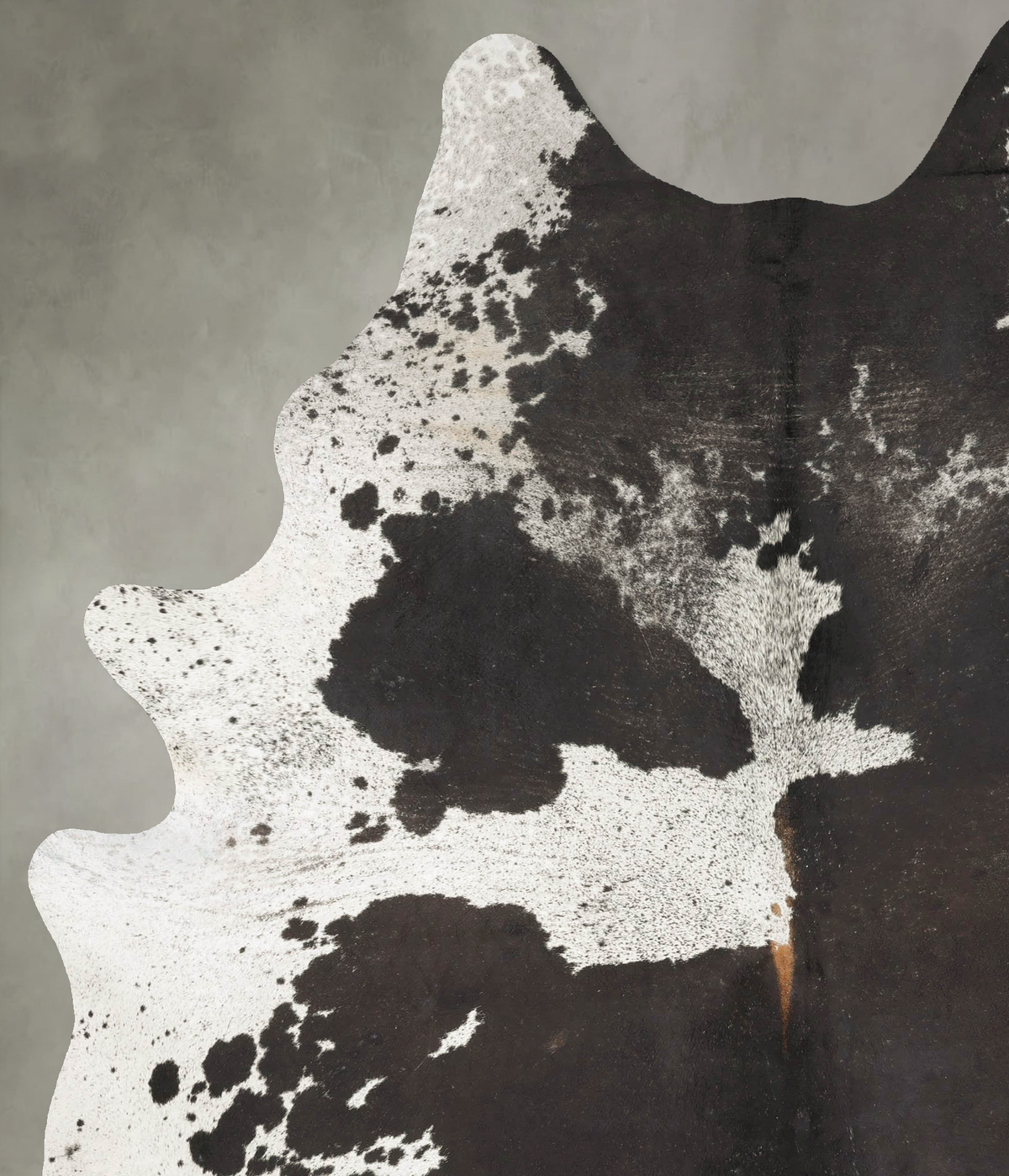 Salt and Pepper Black XX-Large Brazilian Cowhide Rug 8'10"H x 6'4"W #B27085 by Hudson Hides