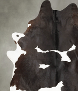 Black and White XX-Large Brazilian Cowhide Rug 9'1"H x 7'0"W #B27087 by Hudson Hides