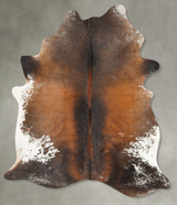 Chocolate and White XX-Large Brazilian Cowhide Rug 8'6"H x 6'3"W #B27089 by Hudson Hides