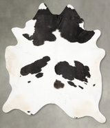 Black and White XX-Large Brazilian Cowhide Rug 9'8"H x 7'3"W #B27096 by Hudson Hides
