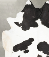 Black and White XX-Large Brazilian Cowhide Rug 9'8"H x 7'3"W #B27096 by Hudson Hides
