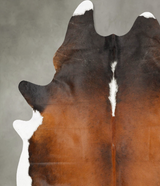 Chocolate and White XX-Large Brazilian Cowhide Rug 8'4"H x 6'8"W #B27097 by Hudson Hides