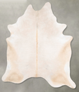 Ivory with Beige XX-Large Brazilian Cowhide Rug 9'4"H x 7'4"W #B27101 by Hudson Hides