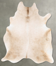 Champagne X-Large Brazilian Cowhide Rug 7'10"H x 6'4"W #B27104 by Hudson Hides