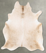 Champagne X-Large Brazilian Cowhide Rug 7'10"H x 6'4"W #B27104 by Hudson Hides