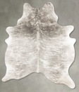 Grey Brindle X-Large Brazilian Cowhide Rug 7'11"H x 5'10"W #B27106 by Hudson Hides