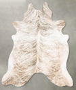 Light Brindle X-Large Brazilian Cowhide Rug 7'5"H x 6'9"W #B27107 by Hudson Hides