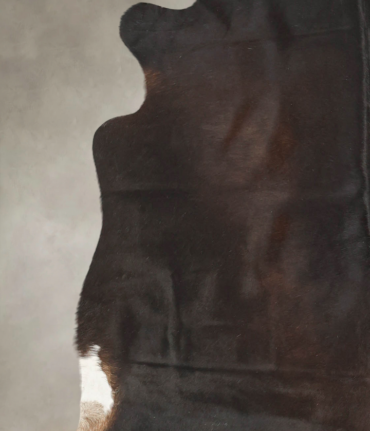 Chocolate Large Brazilian Cowhide Rug 5'6"H x 5'9"W #B2711 by Hudson Hides