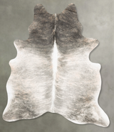 Grey Brindle X-Large Brazilian Cowhide Rug 7'3"H x 5'8"W #B27110 by Hudson Hides