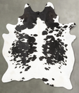 Black and White XX-Large Brazilian Cowhide Rug 8'1"H x 6'5"W #B27111 by Hudson Hides