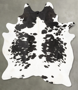 Black and White XX-Large Brazilian Cowhide Rug 8'1"H x 6'5"W #B27111 by Hudson Hides