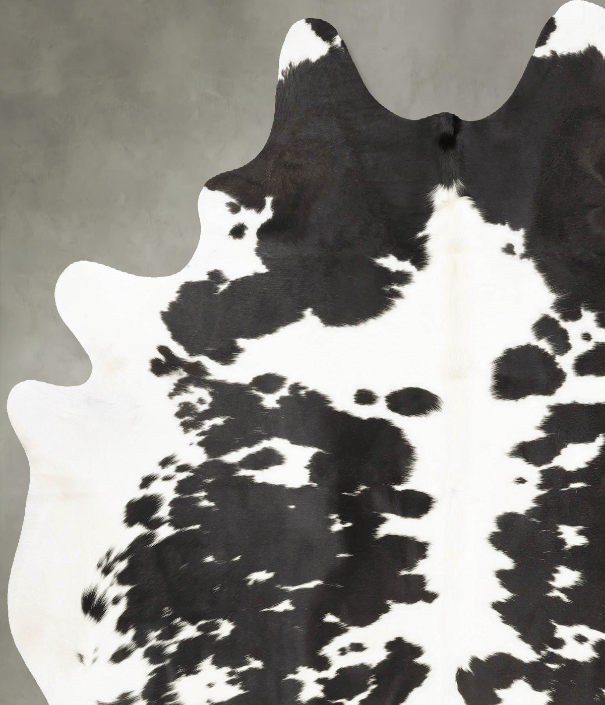 Black and White XX-Large Brazilian Cowhide Rug 8'1"H x 6'5"W #B27111 by Hudson Hides