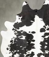Black and White XX-Large Brazilian Cowhide Rug 8'1"H x 6'5"W #B27111 by Hudson Hides