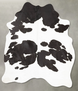 Black and White X-Large Brazilian Cowhide Rug 7'7"H x 6'4"W #B27112 by Hudson Hides