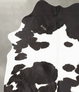 Black and White X-Large Brazilian Cowhide Rug 7'7"H x 6'4"W #B27112 by Hudson Hides