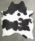 Black and White X-Large Brazilian Cowhide Rug 7'11"H x 6'0"W #B27113 by Hudson Hides