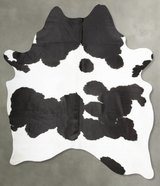 Black and White X-Large Brazilian Cowhide Rug 7'11"H x 6'0"W #B27113 by Hudson Hides