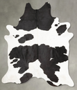 Black and White XX-Large Brazilian Cowhide Rug 8'11"H x 6'11"W #B27114 by Hudson Hides