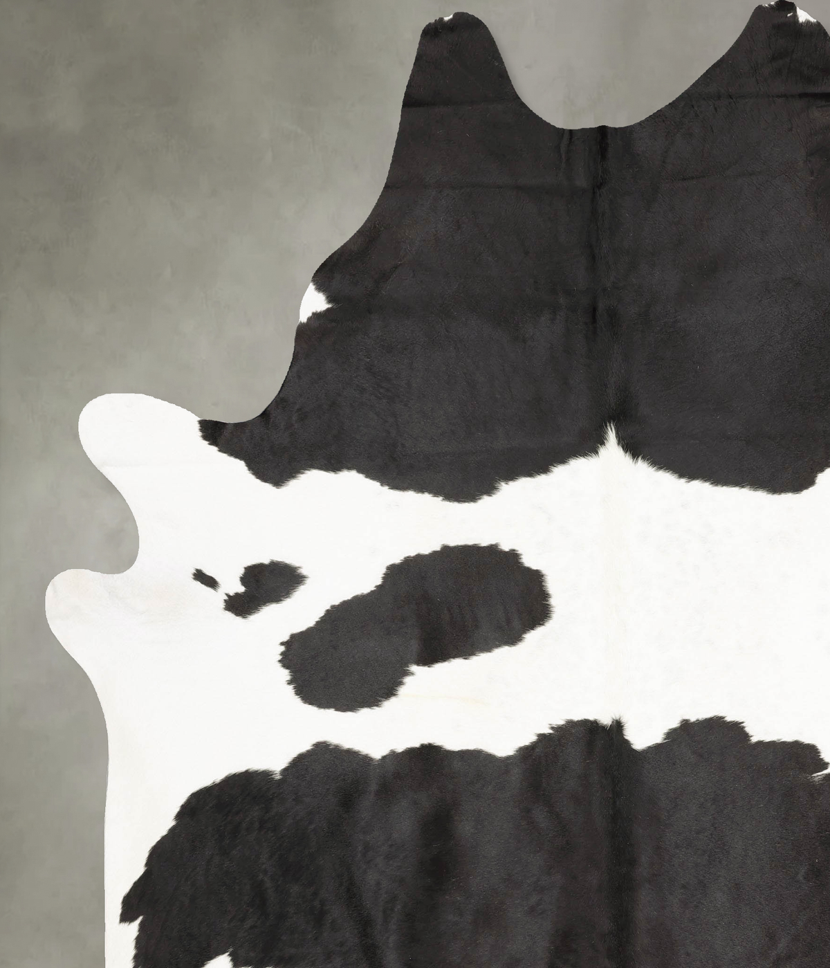 Black and White XX-Large Brazilian Cowhide Rug 8'11"H x 6'11"W #B27114 by Hudson Hides