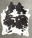 Black and White X-Large Brazilian Cowhide Rug 7'6"H x 6'0"W #B27117 by Hudson Hides