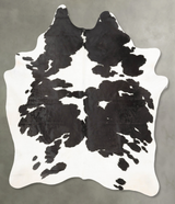 Black and White X-Large Brazilian Cowhide Rug 7'6"H x 6'0"W #B27117 by Hudson Hides