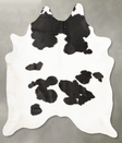 Black and White XX-Large Brazilian Cowhide Rug 7'9"H x 6'7"W #B27118 by Hudson Hides