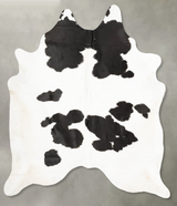 Black and White XX-Large Brazilian Cowhide Rug 7'9"H x 6'7"W #B27118 by Hudson Hides