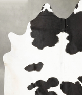 Black and White XX-Large Brazilian Cowhide Rug 7'9"H x 6'7"W #B27118 by Hudson Hides