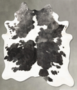 Black and White X-Large Brazilian Cowhide Rug 7'5"H x 6'4"W #B27119 by Hudson Hides